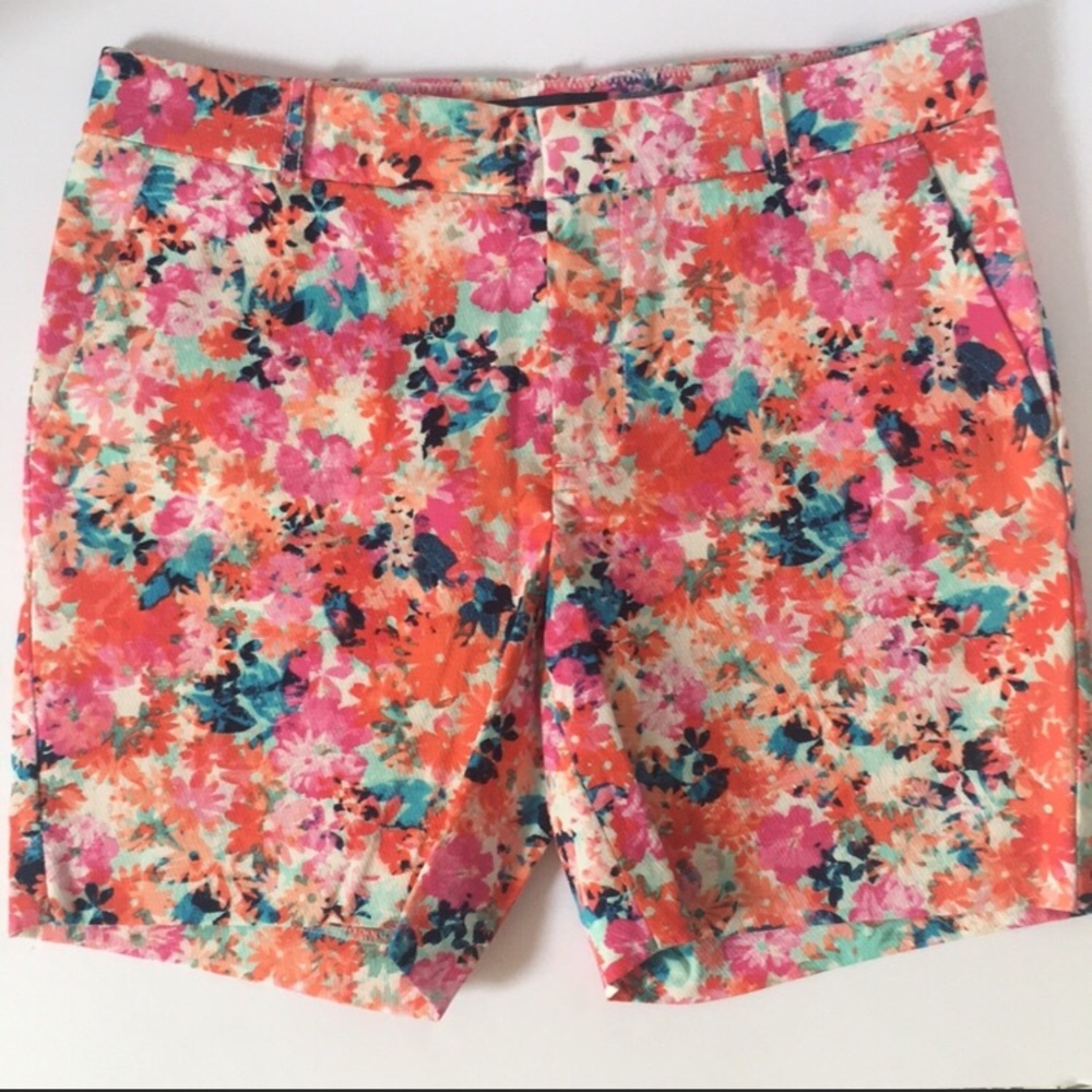 J Crew Flower Print Summer Shorts
